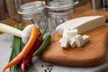 Raw milk cheese Royalty Free Stock Photo
