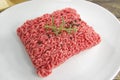 Raw minced beef meat Royalty Free Stock Photo