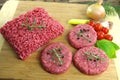 Raw minced beef meat Royalty Free Stock Photo