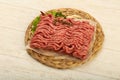 Raw minced beef meat Royalty Free Stock Photo