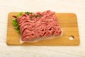 Raw minced beef meat Royalty Free Stock Photo