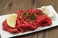 Raw minced meat Royalty Free Stock Photo