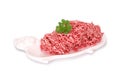 Raw minced meat Royalty Free Stock Photo