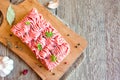 Raw minced meat Royalty Free Stock Photo