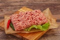 Raw Minced pork meat for cooking Royalty Free Stock Photo