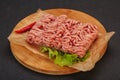 Raw Minced pork meat for cooking Royalty Free Stock Photo