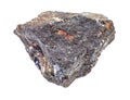 raw Molybdenite ore isolated on white Royalty Free Stock Photo