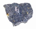 raw molybdenite ore on white Royalty Free Stock Photo
