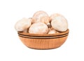 Raw mushroom champignon Royalty Free Stock Photo