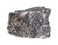 raw nepheline syenite rock isolated on white Royalty Free Stock Photo