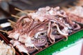 Raw octopus, Japanese street food Royalty Free Stock Photo