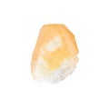 Raw Orange Calcite Crystal Healing Stone Royalty Free Stock Photo