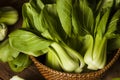 Raw Organic Baby Bok Choy Royalty Free Stock Photo