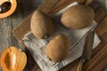 Raw Organic Brown Mamey Fruit Royalty Free Stock Photo