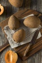 Raw Organic Brown Mamey Fruit Royalty Free Stock Photo