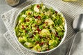 Raw Organic Brussels Sprouts Salad