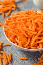 Raw Organic Carrot Shreds Royalty Free Stock Photo