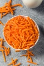 Raw Organic Carrot Shreds Royalty Free Stock Photo