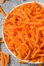 Raw Organic Carrot Shreds Royalty Free Stock Photo