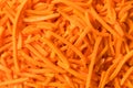 Raw Organic Carrot Shreds Royalty Free Stock Photo
