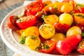 Raw Organic Cherry Tomato Salad Royalty Free Stock Photo