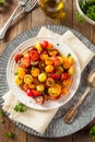 Raw Organic Cherry Tomato Salad Royalty Free Stock Photo