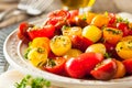 Raw Organic Cherry Tomato Salad Royalty Free Stock Photo