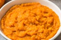 Raw Organic Cooked Pumpkin Puree Royalty Free Stock Photo