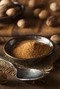 Raw Organic Dry Nutmeg Royalty Free Stock Photo