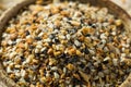 Raw Organic Everything Bagel Seasoning Royalty Free Stock Photo