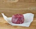 Raw Organic Grass Fed Filet Mignon Steak Royalty Free Stock Photo