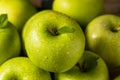 Raw Organic Green Granny Smith Apples Royalty Free Stock Photo