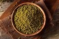 Raw Organic Green Mung Beans Royalty Free Stock Photo