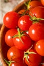 Raw Organic Heirloom Cherry Tomatoes Royalty Free Stock Photo