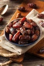 Raw Organic Medjool Dates Royalty Free Stock Photo