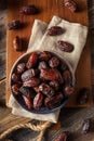 Raw Organic Medjool Dates Royalty Free Stock Photo