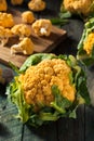 Raw Organic Orange Cauliflower