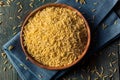 Raw Organic Orzo Pasta Royalty Free Stock Photo