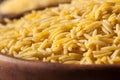 Raw Organic Orzo Pasta Royalty Free Stock Photo