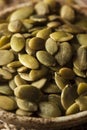 Raw Organic Pumpkin Pepita Seeds Royalty Free Stock Photo