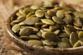 Raw Organic Pumpkin Pepita Seeds Royalty Free Stock Photo