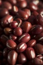 Raw Organic Red Adzuki Beans Royalty Free Stock Photo
