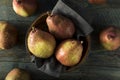 Raw Organic Red Anjou Pears Royalty Free Stock Photo
