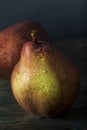 Raw Organic Red Anjou Pears Royalty Free Stock Photo