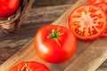 Raw Organic Red Beefsteak Tomatoes Royalty Free Stock Photo