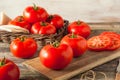 Raw Organic Red Beefsteak Tomatoes Royalty Free Stock Photo