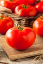 Raw Organic Red Beefsteak Tomatoes Royalty Free Stock Photo