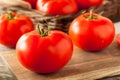 Raw Organic Red Beefsteak Tomatoes Royalty Free Stock Photo