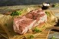 Raw Organic Red Pork Shoulder Royalty Free Stock Photo