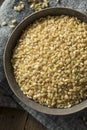 Raw Organic Short Grain Brown Rice Royalty Free Stock Photo